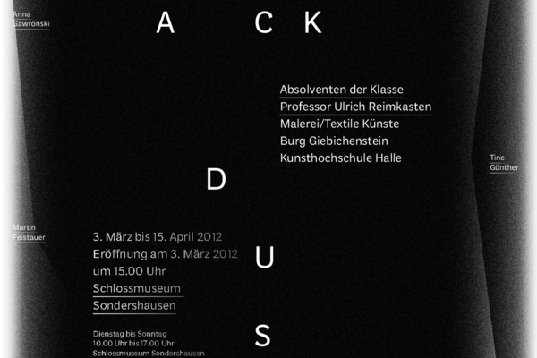 Poster zur Ausstellung, 2012