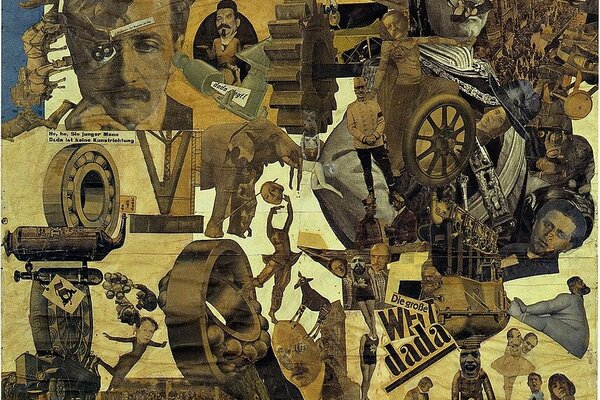 Hannah Höch: Schnitt mit dem Küchenmesser Dada durch die letzte Weimarer Bierbauch-Kulturepoche Deutschlands, 1919, Collage, Neue Nationalgalerie Berlin