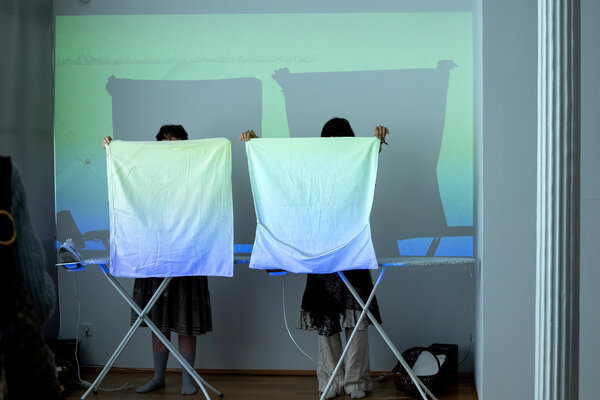 "IRONY" Ausstellung, April 2025, Foto: Linn Pusack