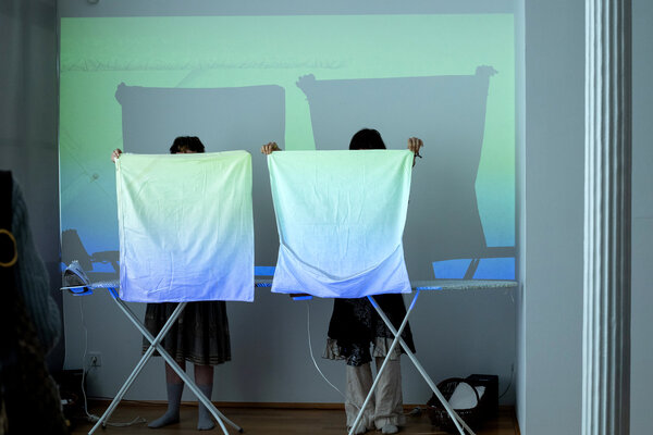 "IRONY" Ausstellung, April 2025, Foto: Linn Pusack