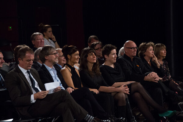 Feierlicher Amtsanstritt des neuen Rektorates (v.l.n.r.): Marco Tuller, Rektor Prof. Dieter Hofmann, Prof. Anette Scholz, Prof. Michaela Schweiger, Prof. Dr. Sara Burkhardt, Wolfgang Stockert, Judith Schenkluhn und Sabine Labsch. Foto: Raisa Galofre