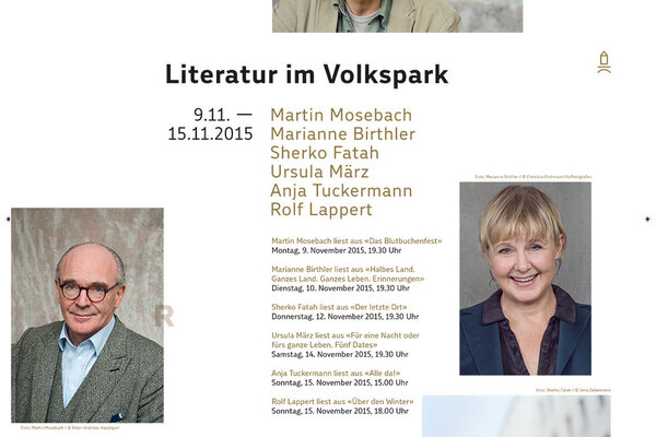 LIteratur im Volkspark