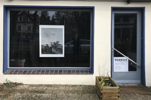 Wannsee Contemporary während der Ausstellung von Yael Bartana, 2023, Foto: Nike Bätzner