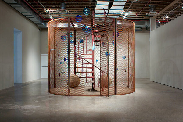 Louise Bourgeois, Cell (The Last Climb), 2008.  Photo courtesy of Fayiaz Chunara/MOCCA