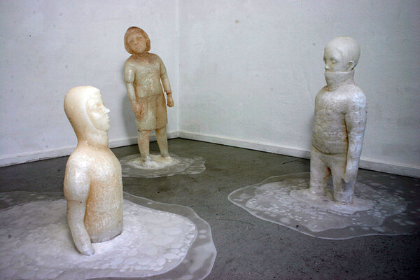 Jenny Rempel „Vegetation“, (3 Teile), Wachs, 3. Studienjahr, 2006