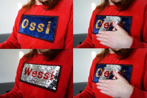 Prints auf dem Pullover