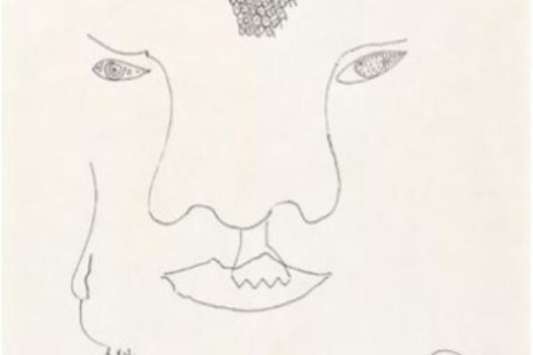 eine Zeichnung vom Gesicht